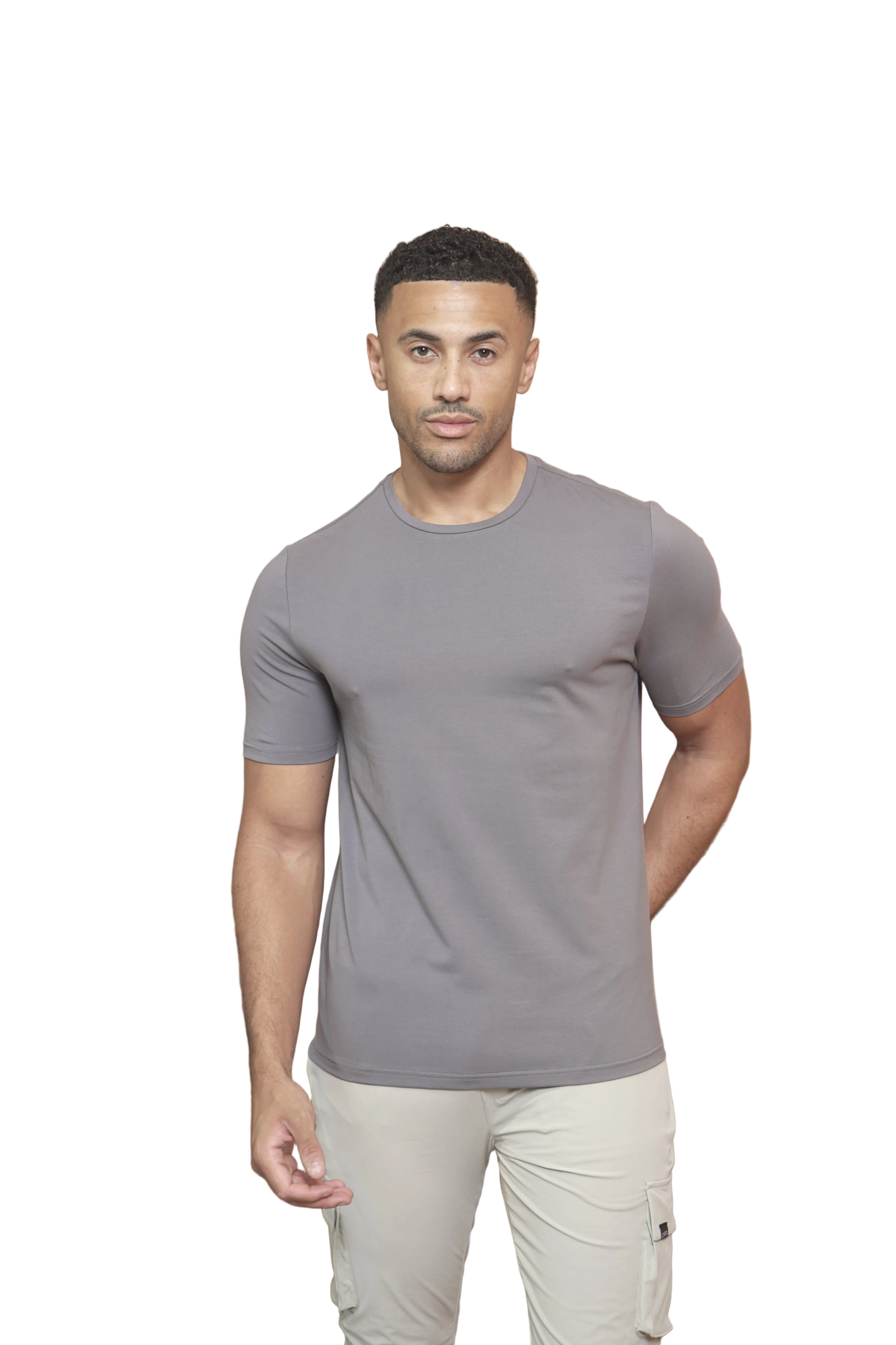 CAPO Every Day Crew Neck Cotton Slate Grey T-Shirt